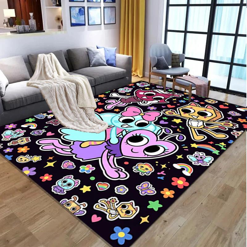 Dandy's World Pattern Rug, Indoor/Outdoor Mat, for Picnic, Gameroom, Bedroom, Office, Living Room, Home Decor Carpet, Birthday Gift