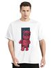 Fashion All-match Women Cotton T-shirt Cartoons Cute Bear Tops Summer Black Classic O-Neck Tee Women Clothes Hip Hop Tshirt