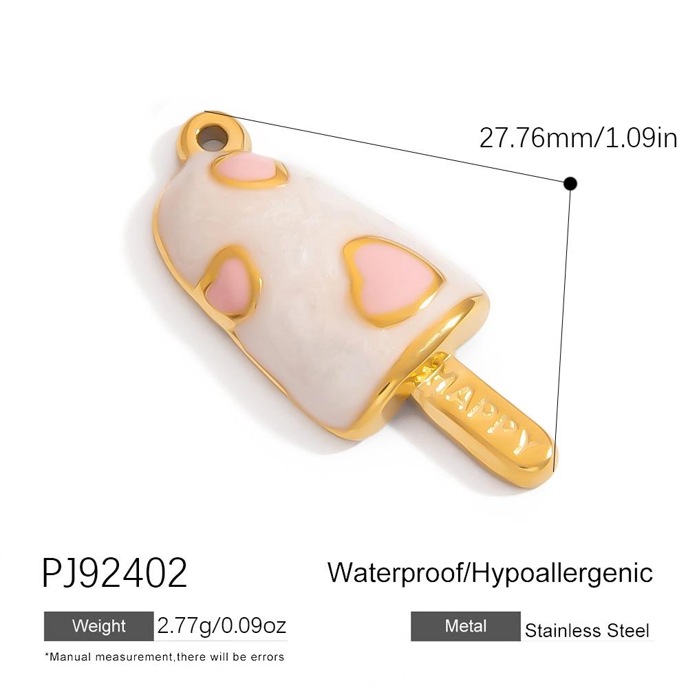 Stainless Steel DIY Jewelry Accessories Cartoon Enamel Pendant for Bracelets and Necklaces