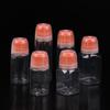 1Pcs Round Square Empty Plastic Sauce Squeeze Bottles Refillable Condiment Containers With Graduated For Salad Dressing Bbq Oils