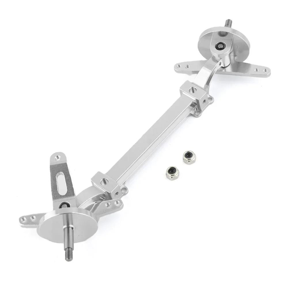 Metal Front Axle Steering Assembly Link Pole Linkage Rod No Power for Tamiya 1/14 RC Truck Tractor Car Upgrades Parts