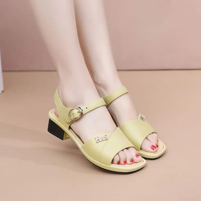 sandalias women fashion white peep toe high quality spring & summer sandal shoes lady cool black rubber anti skid shoes ab547