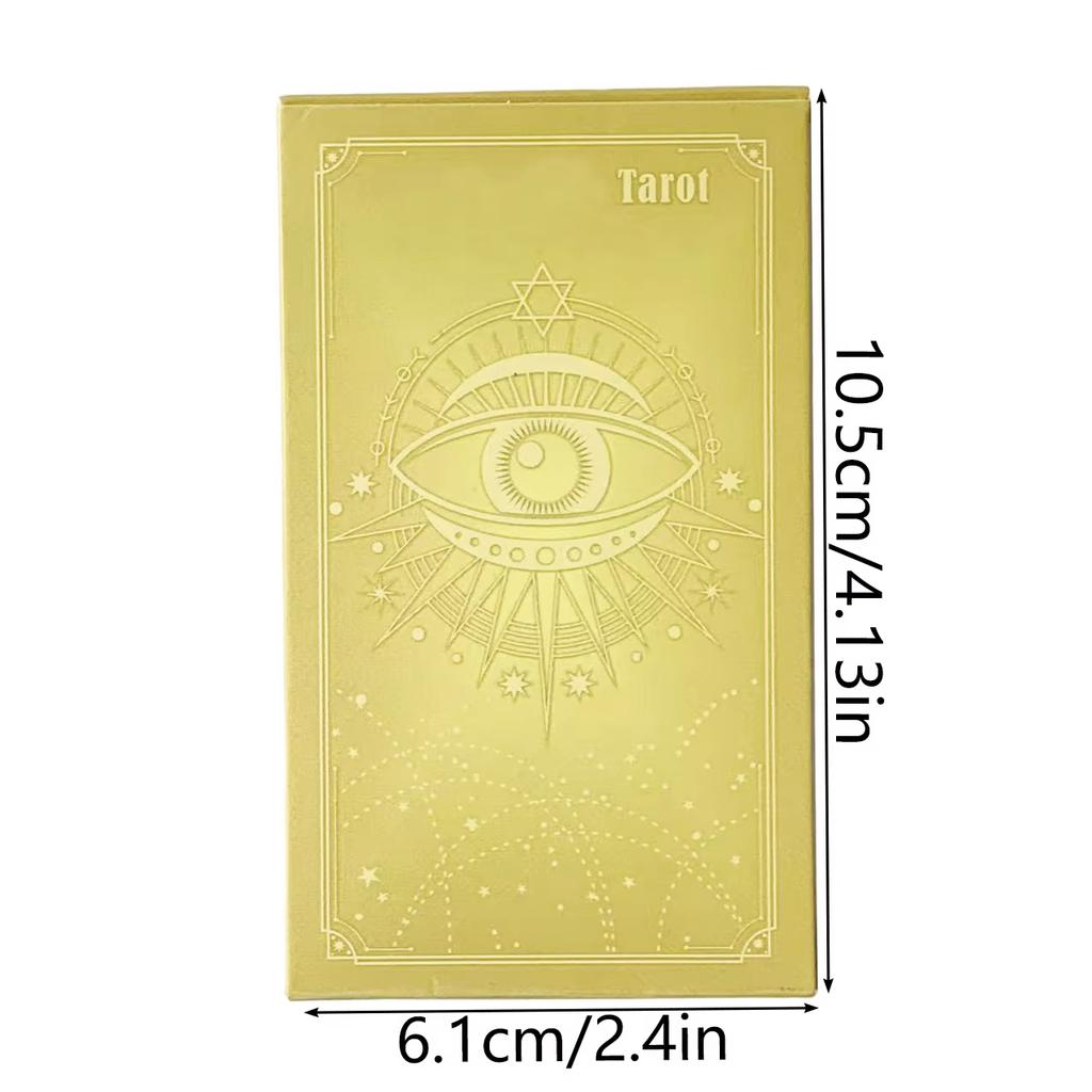 10.3*6cm Zlatý Waite Tarot Španělský Jazyk Español 78 Ks Tarotové Karty Kapesní Vydání