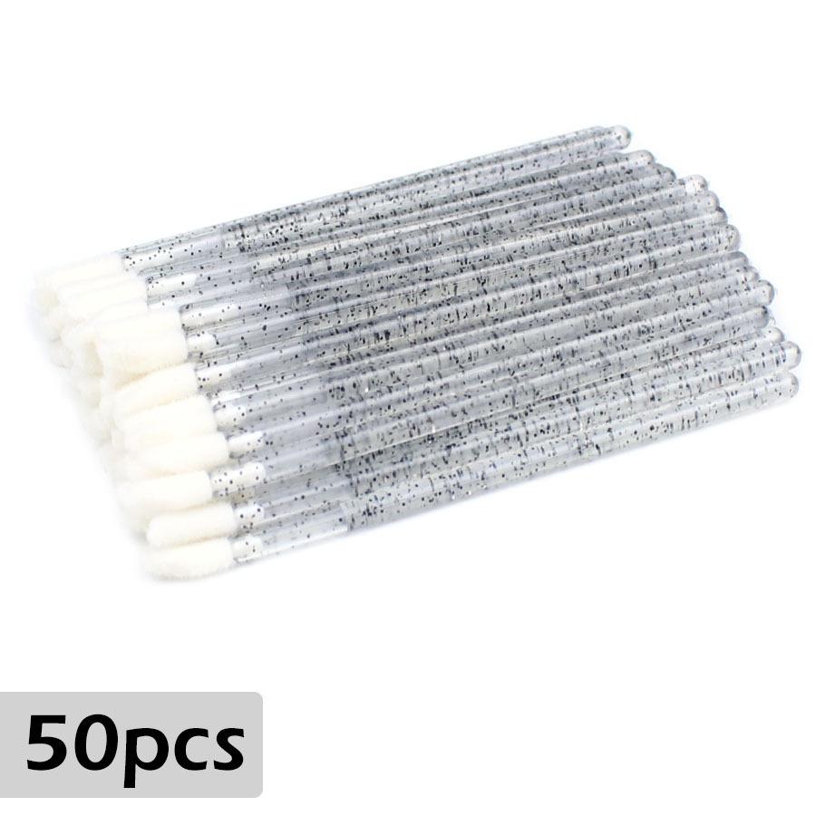 50 STUKS Wegwerp Make-up Kwasten voor Lippen & Wimpers – Draagbare Lippenstift & Wimper Extensions Applicators