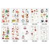 Christmas Luminous Tattoo Stickers Children's Luminous Tattoo Stickers Snowman Penguin Face Simulation Cartoon Stickers