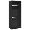 VidaXL Wardrobe Black 80x50x200 Cm Engineered Wood, Storage Cabinet, Wardrobe Organizer, Cabinet, Closet, 3307793