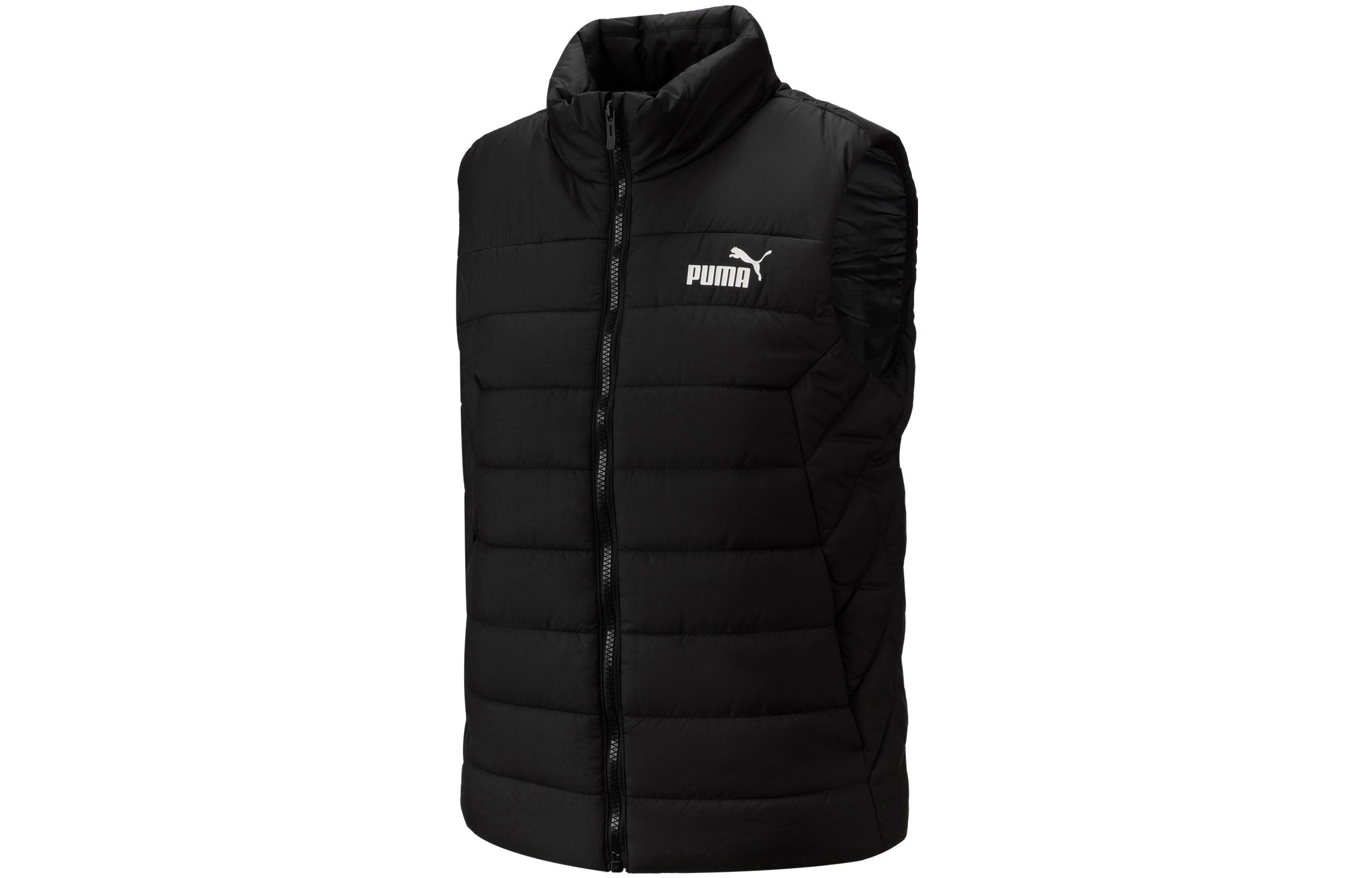 PUMA Vests Women s Black Stand Collar Moderate Other 672276-01 S