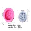 Dolphin Mermaid Aromatherapy Candle Mold DIY Flower Appreciation Girl Couple Soap Mold Flower Fairy Sugar Cake Baking Tool