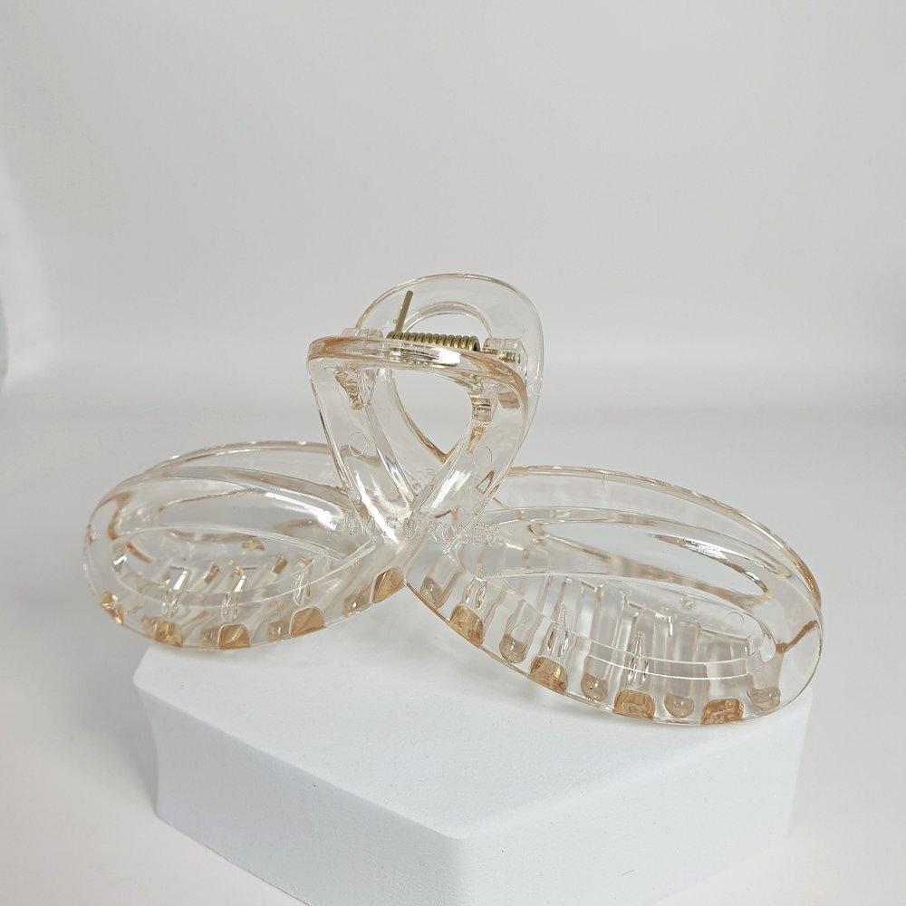 

Korean-made women s round hair clip, clear