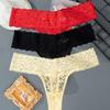 Mutandine da donna con motivo floreale ricamato moda tinta unita Slip a vita bassa da donna Intimo da notte