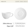 Shangqi Embossed Floral Ceramic Coffee Cup Set