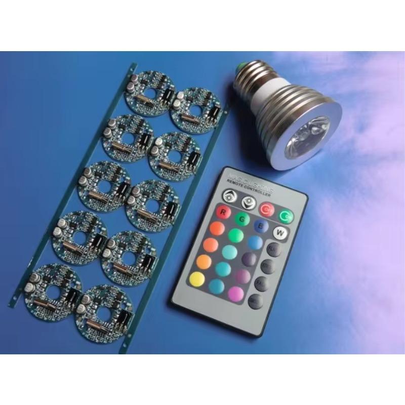 New 3W RGB E27/E14/MR16/B22/GU5.3 LED Spot Light 16 Color Bulb Lamp Lights+ 24 Keys IR Remote Control