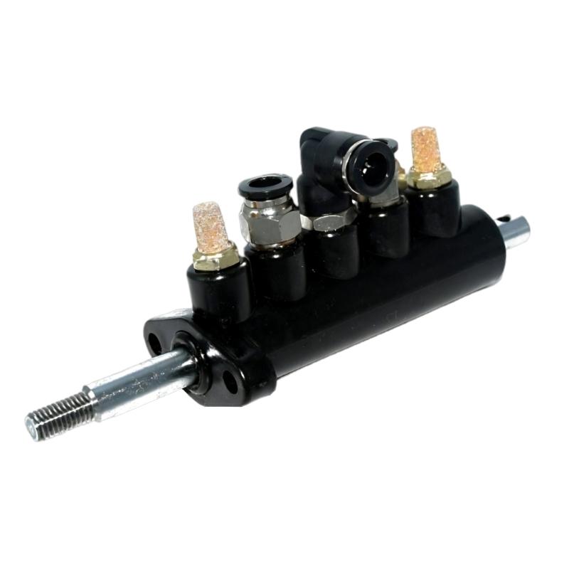 Pneumatic Control Foot Pedal, Tire Changer Air Switching Replacement Part, Service Assembly with Push-In Fittings for Bay Repair and Shop Care