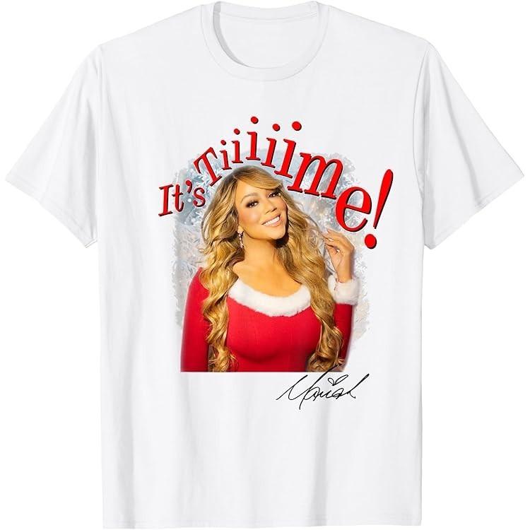 Mariah Carey It's Time White Cotton S-5XL T-Shirt HS392