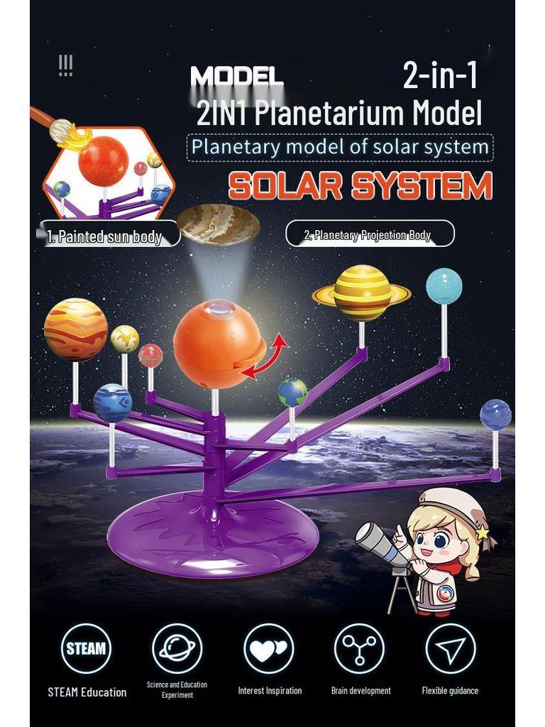 STEM Educational Celestial Model: Eight Planets Hanging Toy for Kids 6-12