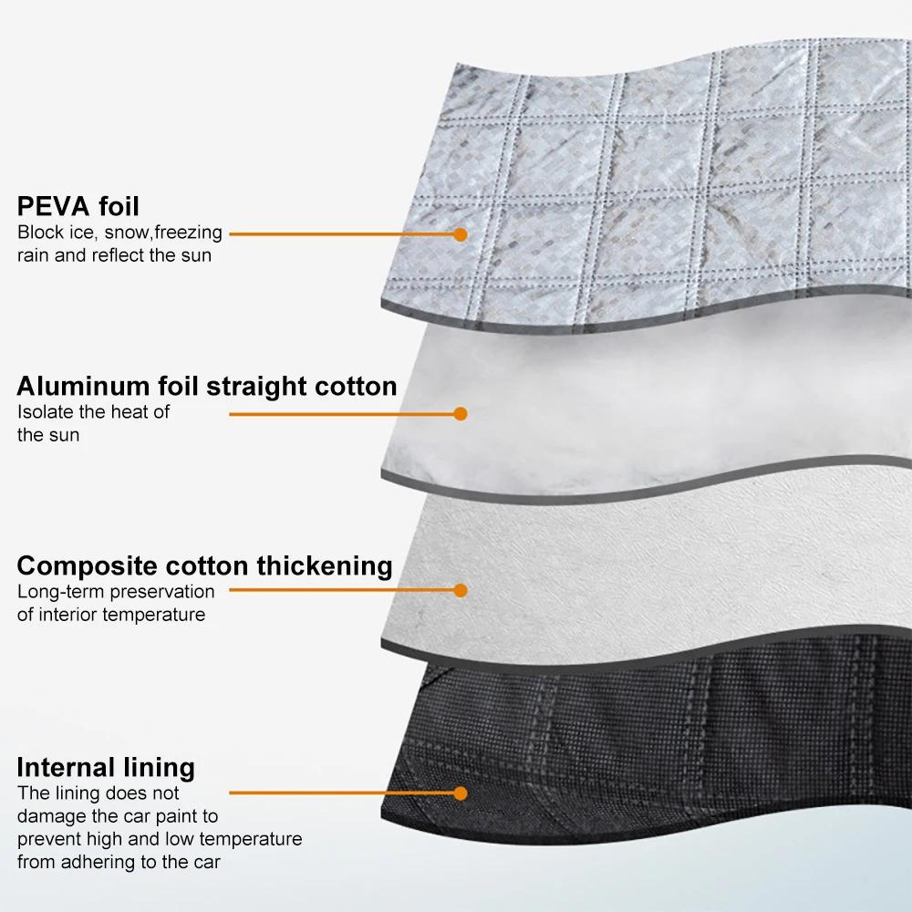 Magnetic 9 magnet car snow protector window windshield shade front and rear windshield cover visorith 9 Magnets Universal