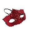 Crystal Venetian Mask Crowned Half Facepiece Carnival Visor Party Eyemask  Mardi Gras