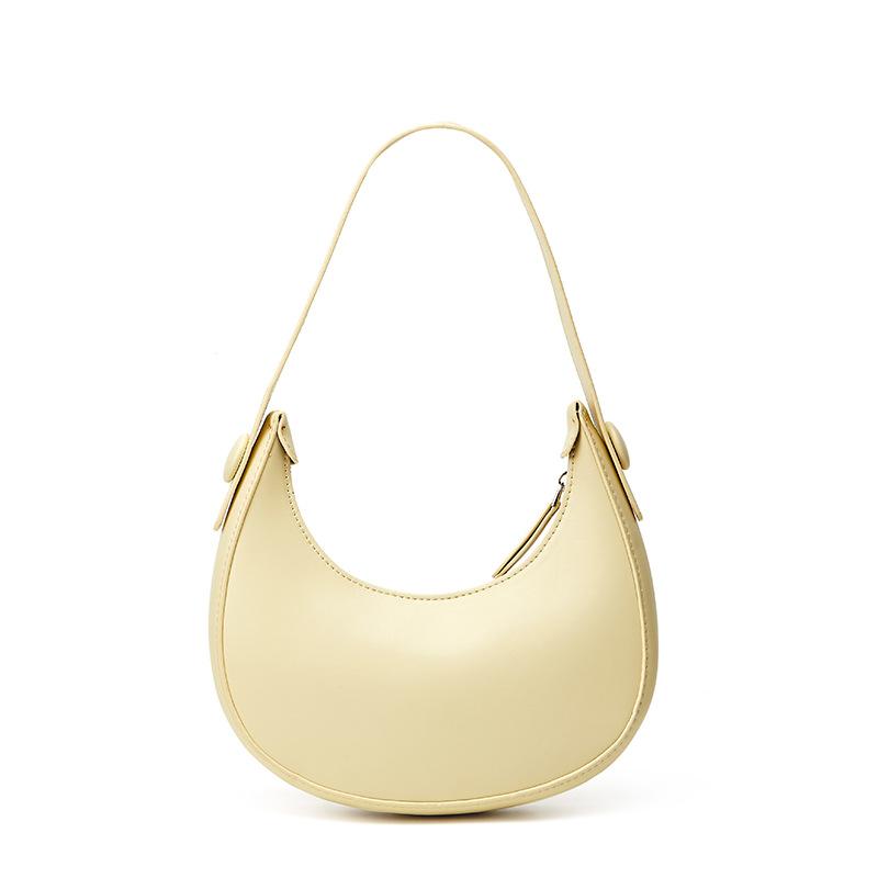 

Нишевая сумка женская летняя популярная универсальная с высоким чувством стиля сумка-полумесяц текстурная модная на плечо подмышку жёлтый