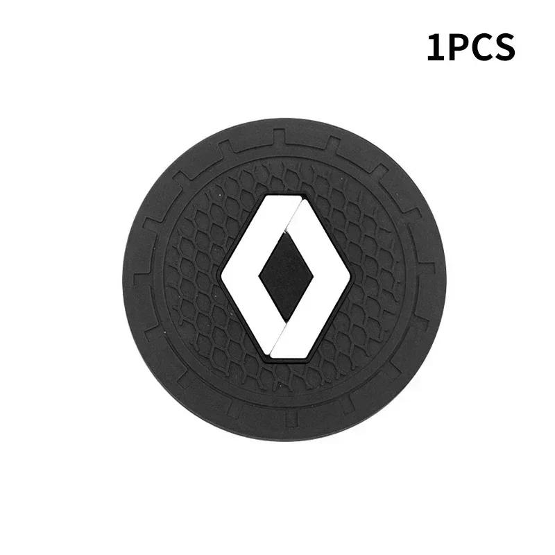 Car Coaster Non-Slip Silicone Mat For Renault DACIA Scenic Loguna Twingo Symbol Fluence Espace Clio Auto Interior Accessories MM1