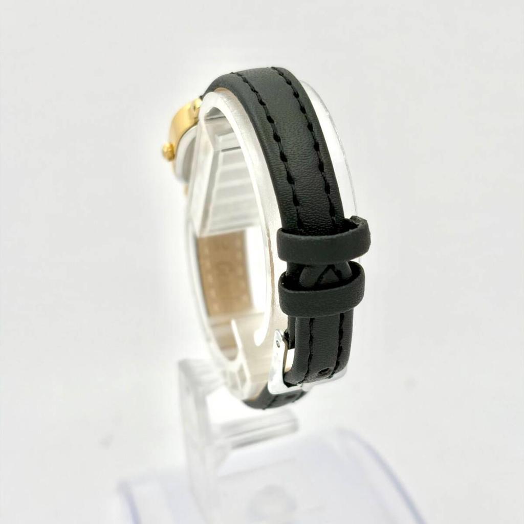 SEIKO Watch Gold Square 603536 New Strap [New Battery] Ladies' 2P21-5B40