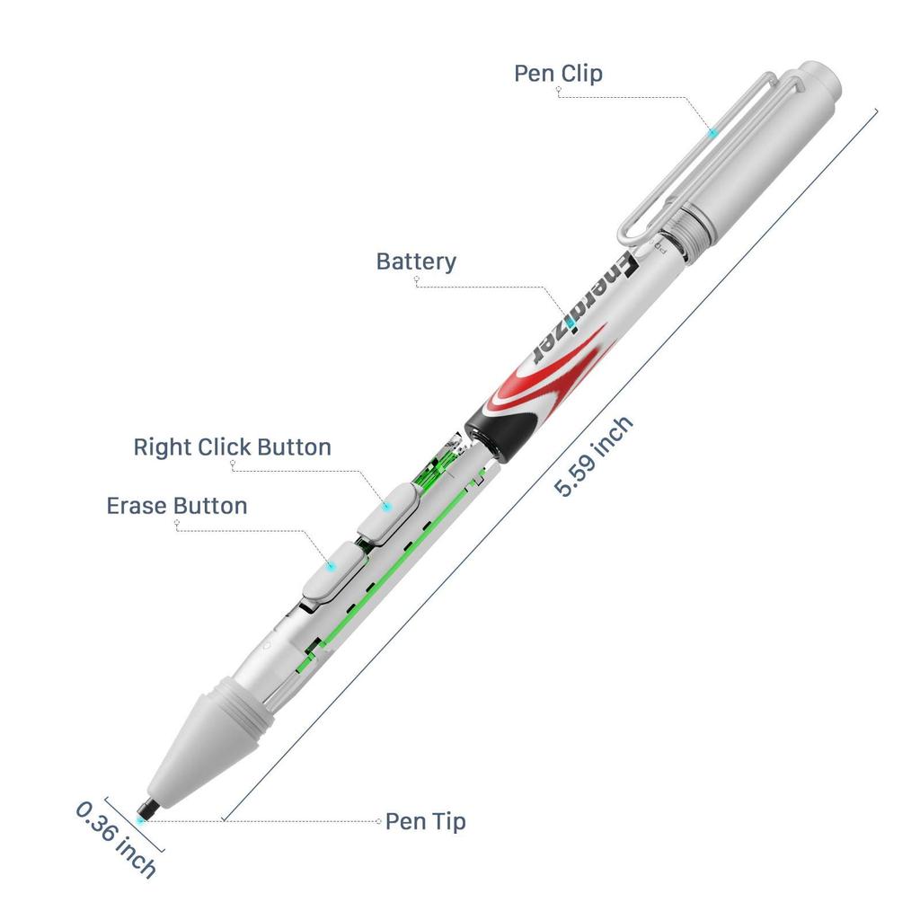 China Manufacturer's Smart Surface Pro Pen Magnetic Compatible Plastic Material Stylus Palm Rejection for Microsoft Surface Pro