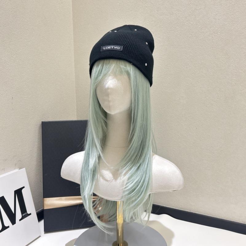 

Вязаная шапка для женщин Универсальная Осенне-зимняя Теплая Защита ушей Холодная шапка Уличная Формирующая лицо Маленький Пуловер Эластичная Шерстяная шапка M（56-58cm）