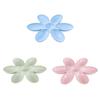 6 Grids Plastic Cat Food Bowl Flower Petal Shaped Multi Pet Food Bowls Non-Slip Reusable Cat Dishes for Indoor Kitten Puppy