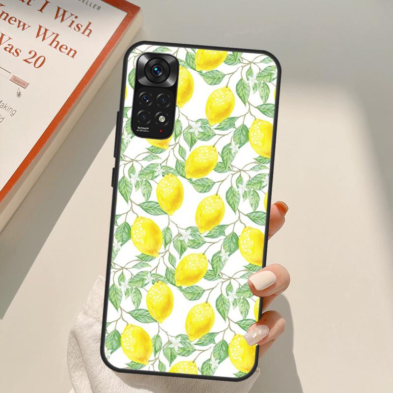 

Чехол с тропическим летним фруктом и лимоном для Xiaomi Redmi Note 11 Pro 8 9 11S 10S 9S Note 10 Pro, чехол для Redmi 10 10C 9A 9C Redmi 10