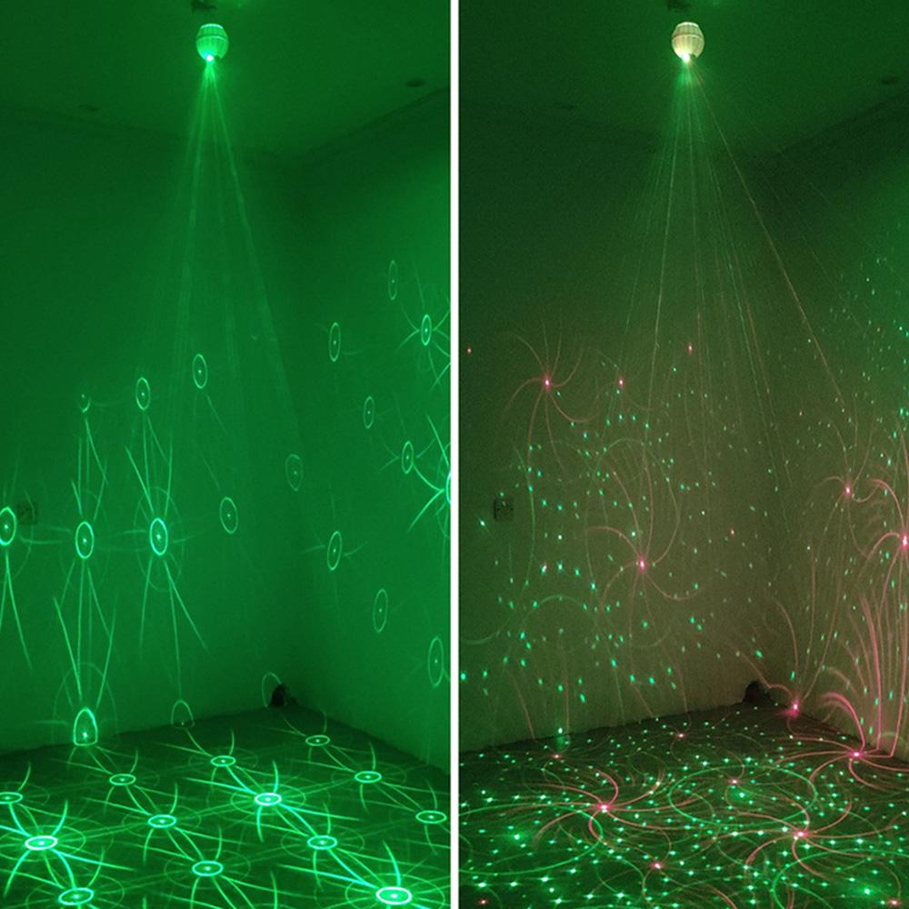 LED scenelys E27 base RGB pærelampe automatisk roterende projektor scenelys Disco DJ-belysning for feriefestbar KTV AC85-265V