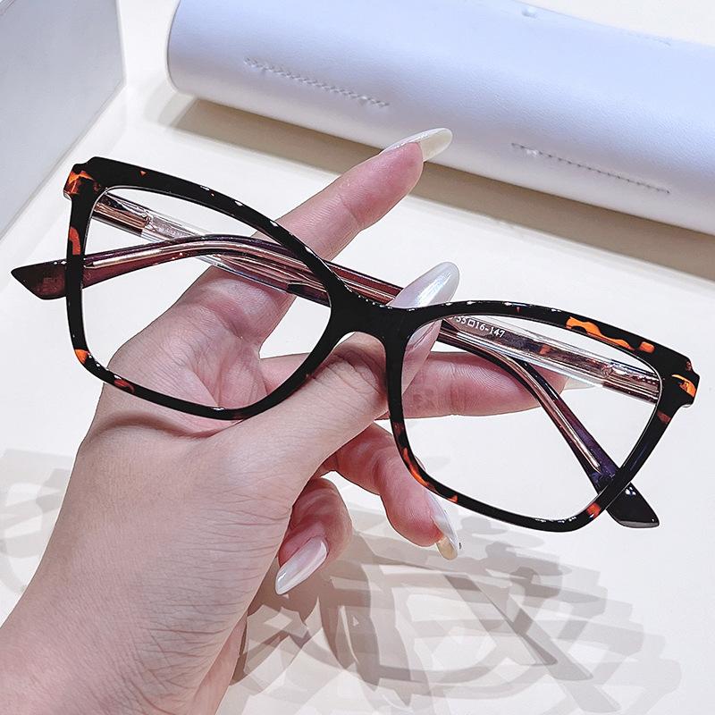 New Fashionable Reading Glasses Woman Ultralight Double Color Frame Presbyopia Eyeglasses  Glasses Anti Blue Light