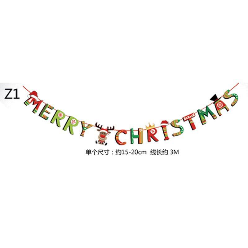 Christmas Banner Christmas Tree Ornaments Merry Christmas Decoration For Home Santa Claus Pendant Xmas Gifts New Year 2025 Gift