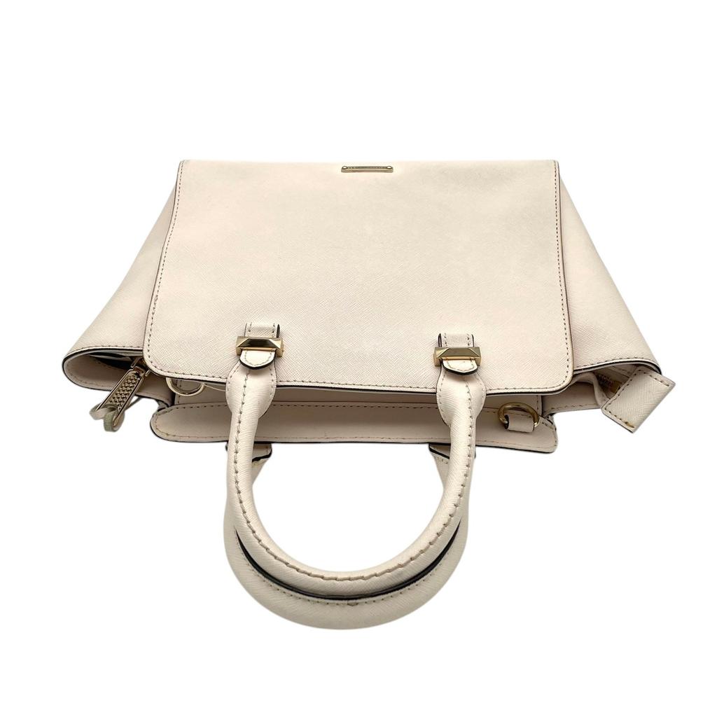 Used Rebecca Minkoff 2-way handbag/shoulder bag Avery AveryHandbag Ivory/black leather Women