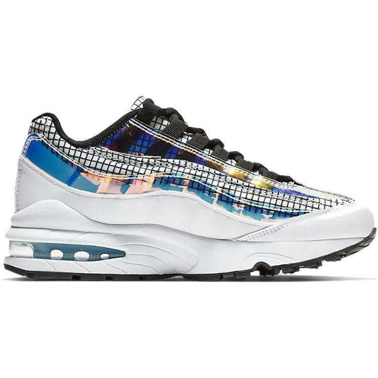 Nike Air Max 95 LV8 White Blue Glaze Black GS BQ7218-100
