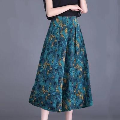 Spring Summer Thin Section Women's Seven Minute Trousers Wide Legged Trousers Comfortable Breathable High-waisted Casual Trousers