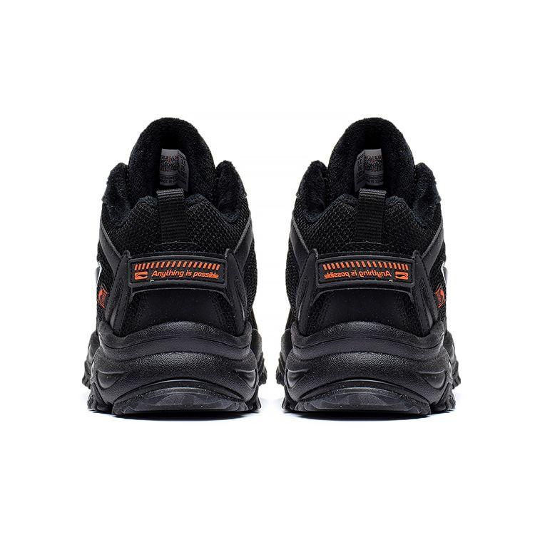 Li Ning Youth  Childrens Sports Lifestyle Series Trendy Non-Slip Shock Absorbing Lightweight Casual Shoes Kids Casual Shoes Black YKCS210-1