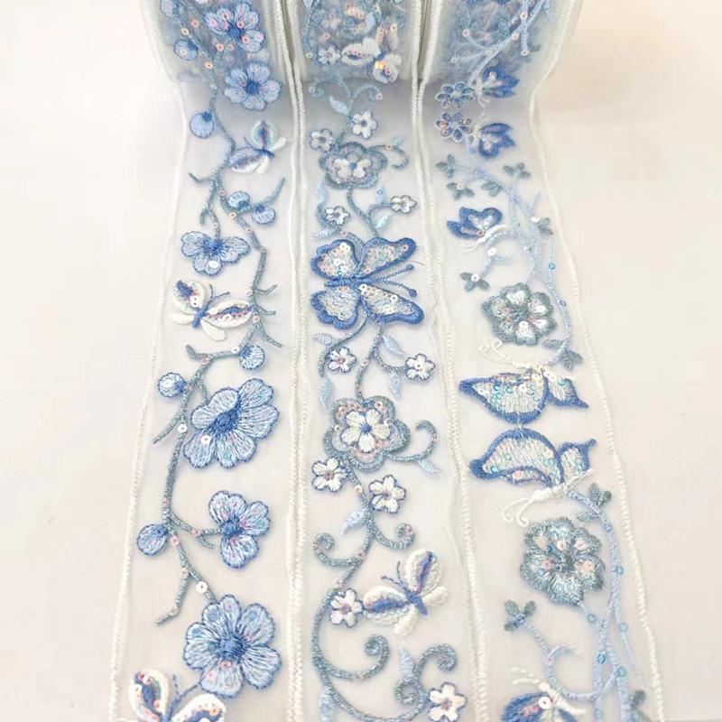 1 Yards Flower Barcode for Hanfu & Qipao Cuff and Collar Garment Trimmings Accessories