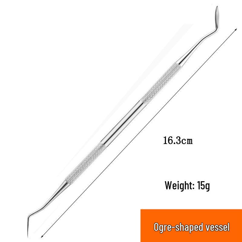 Dental Tools Kit: Stainless Steel Teeth Cleaner, Probe, Pick & Excavator for Oral Care