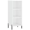 VidaXL Buffet blanc brillant 34,5x32,5x90 cm bois d'ingénierie 828742