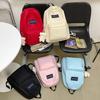 Spacious Nylon Backpack For Students With Waterproof And Wear-resistant Fabric