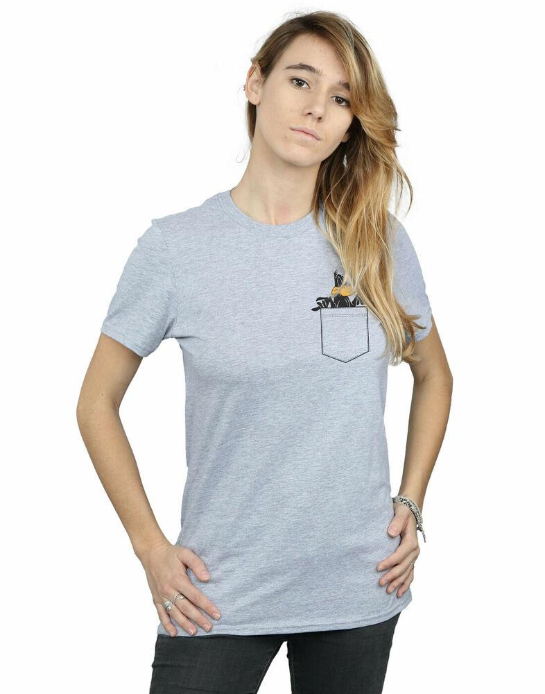

Looney Tunes Daffy Duck Faux Pocket Boyfriend Fit Unisex T-Shirt