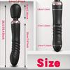 Thrust Vibrator Powerful 2 Motors Fast Thrusting And Dildos Vibrator, Silicone Wand G-Spot Massager Sex Toy Couple Stimulator for Adults