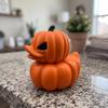 Pumpkin Duck Figurine Miniature Figurines Tabletop Ornament