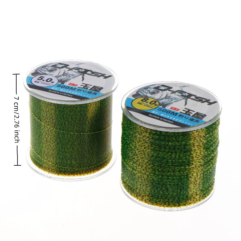 500M 3D Spotted Invisible Fishing Line Color Changing Monofilament Fishing Line Speckle Fluorocarbon Coated Carp Fishing Pesca