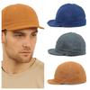 Casual Solid Color Short Brim Baseball Cap Canvas Japanese Style Sun Hat Flat Brim Cotton Peaked Cap Sports