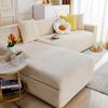 Fluwelen Bankhoezen Elastische Bankhoes Verdikken Stretch Slipcover voor Woonkamer 2/3 Zits Fauteuil L-vormige Bankhoes