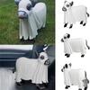 Halloween Ghost Figurines Centerpieces Spooky Resin Cow Ghost Statue Garden Decor Halloween Decorations for Porch Lawn