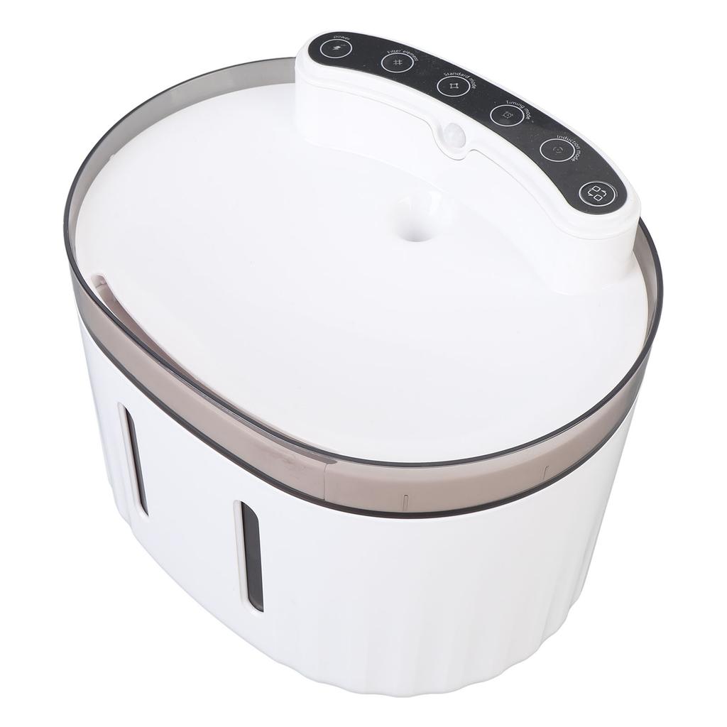 2L Wireless Pet Fountain Quiet Self Circulating Filtration Rechargeable Plastic Automatic Cat Water Fountain for Indoor Cats
