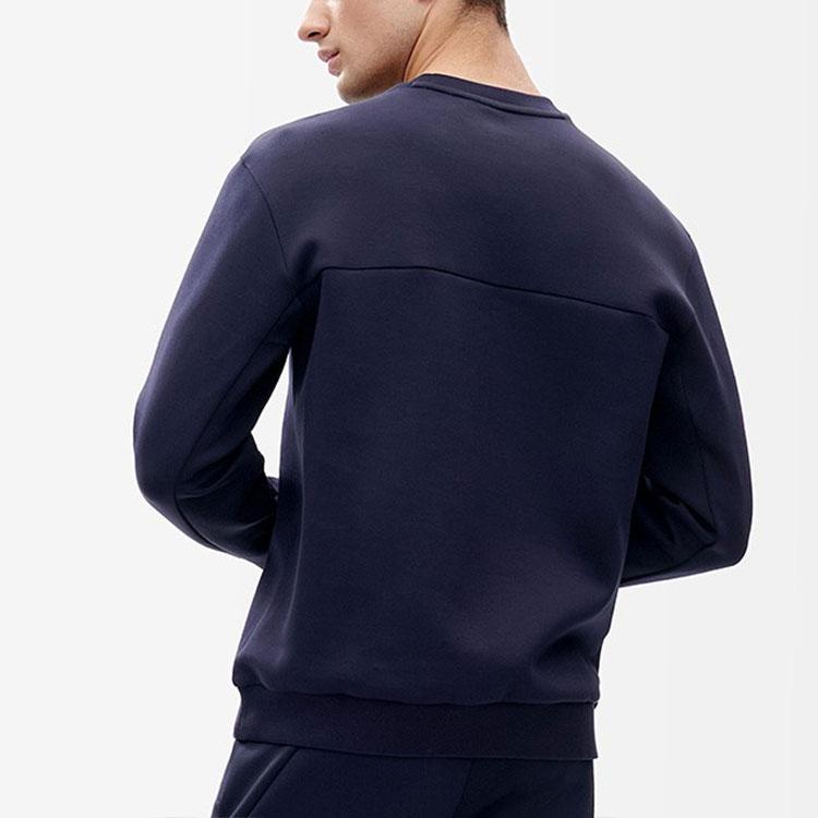 FILA Athletics Printed Knit Pullover Sweatshirt Men Sweatshirt Royal-Blue A11M213201F-NV