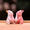 Puzzle 12 Pcs Lovely Rabbits Toys Animal Characters Figurines Playset Garden Cake Decoration Home decor