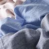 Camicia da Uomo Protezione Solare con Cappuccio Monopetto Stampa a Righe Maniche Lunghe Coulisse Cardigan Largo Anti-UV Taglia Plus Camicia Casual